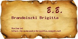 Brandeiszki Brigitta névjegykártya